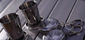 Стаканчик складной из нерж. стали большой (130мл) 